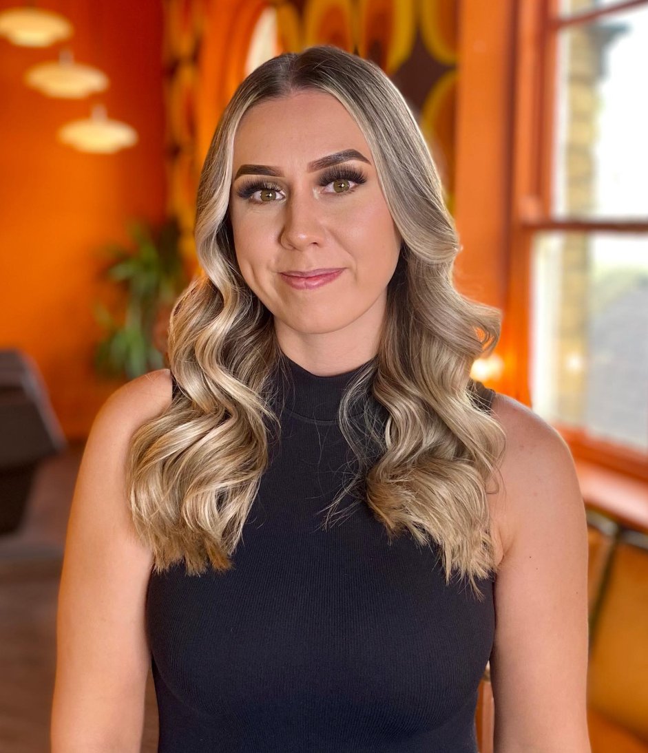 Courtney Aimee, hairdresser at Halo & Co, Northowram Halifax