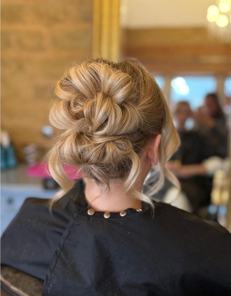 Textured occasion updo
